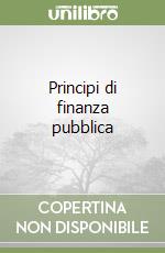 Principi di finanza pubblica libro