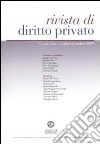 Rivista di diritto privato (2009). Vol. 3 libro di De Nova G. (cur.)