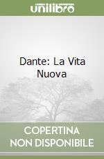 Dante: La Vita Nuova libro