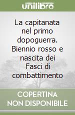 La capitanata nel primo dopoguerra. Biennio rosso e nascita dei Fasci di combattimento libro