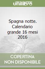 Spagna notte. Calendario grande 16 mesi 2016 libro