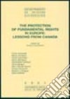 The protection of fundamental rights in Europe. Lessons from Canada libro di Casonato C. (cur.)