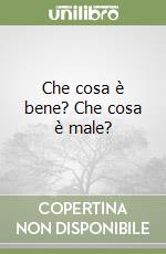 Che cosa è bene? Che cosa è male? libro