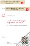 Le De anima alchimique du pseudo-Avicenne libro