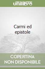 Carmi ed epistole libro