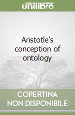 Aristotle's conception of ontology