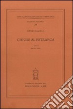 Chiose al Petrarca libro