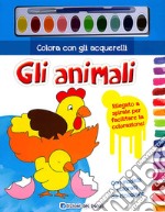 Colora con gli acquerelli. Gli animali. Ediz. illustrata. Con gadget libro