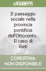 Il paesaggio sociale nella provincia pontificia dell'Ottocento. Il caso di Rieti libro