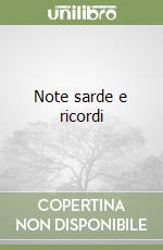 Note sarde e ricordi libro