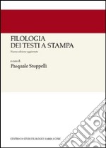 Filologia dei testi a stampa libro