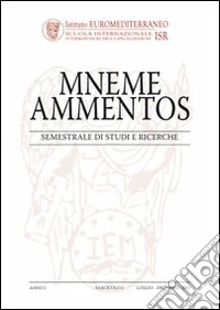 Mneme ammentos. Semestrale di studi e ricerche libro