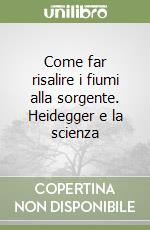 Come far risalire i fiumi alla sorgente. Heidegger e la scienza libro