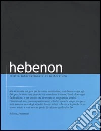 Hebenon. Rivista internazionale di letteratura (2004). Vol. 2 libro