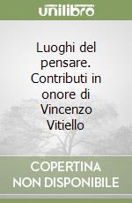 Luoghi del pensare. Contributi in onore di Vincenzo Vitiello libro