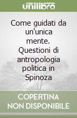 Come guidati da un'unica mente. Questioni di antropologia politica in Spinoza