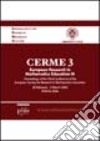 Cerme3. European Research in Mathematics Education 3. CD-ROM libro