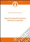 Saggi di stratigrafia linguistica dell'Italia meridionale libro