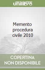Memento procedura civile 2010 libro