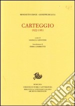 Carteggio. 1922-1951 libro