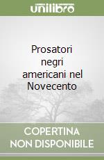 Prosatori negri americani nel Novecento libro