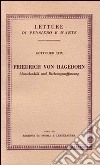 Friedrich von Hagedorn. Menschenbild und Dichtungsauffassung libro di Stix Gottfried