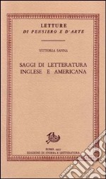 Saggi di letteratura inglese e americana