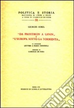 Da Proudhon a Lenin-L'Europa sotto la tormenta-Lettres à Mario Missiroli libro