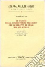 Le origini della controversia teologica sul contratto di censo nel XIII secolo
