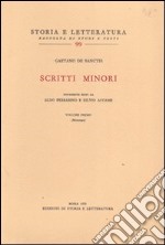 Scritti minori. Vol. 1 libro