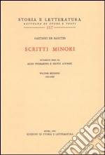 Scritti minori. Vol. 2: 1892-1905 libro