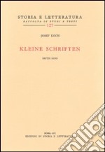 Kleine Schriften libro