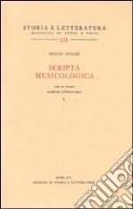 Scripta musicologica libro