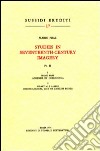 Studies in seventeenth-century imagery. Vol. 2 libro di Praz Mario