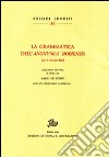 La grammatica dell'«Anonymus Bobiensis» (GL 533-565 Keil) libro