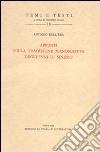 Appunti sulla tradizione manoscritta degli Inni di Sinesio libro di Dell'Era Antonio