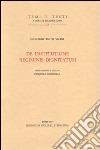 De institutione regiminis dignitatum. Testo latino a fronte libro