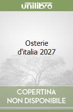 Osterie d'italia 2027 libro