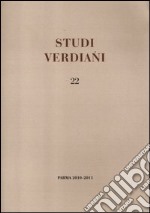 Studi verdiani. Vol. 22 libro