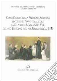 Cenni storici sulla missione africana