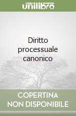 Diritto processuale canonico libro