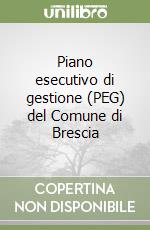 Piano esecutivo di gestione (PEG) del Comune di Brescia libro