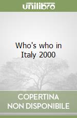 Who's who in Italy 2000 libro