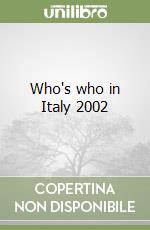 Who's who in Italy 2002