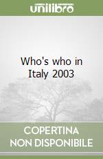 Who's who in Italy 2003