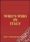 Who's who in Italy 2012 edition libro
