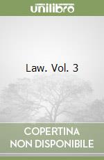 Law. Vol. 3 libro