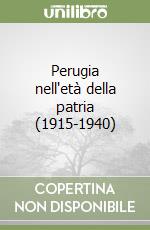 Perugia nell'età della patria (1915-1940)