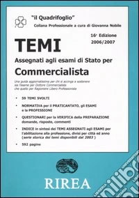 Temi assegnati agli esami di Stato per commercialista libro