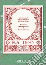 Dictionary of English and Italian philatelic terms-Dizionario di termini filatelici italiano-inglese libro